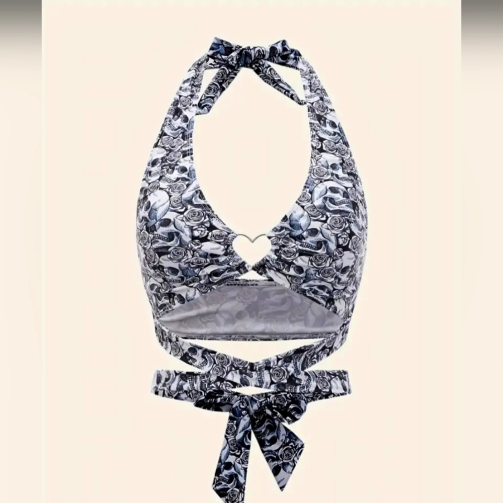 Skull bikini and or halter top